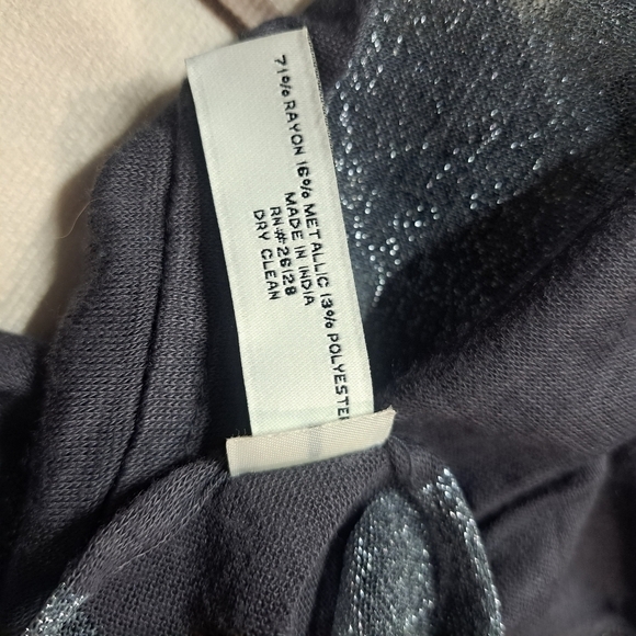 Ann Taylor LOFT Metallic Striped Infinity Scarf - Picture 8 of 12